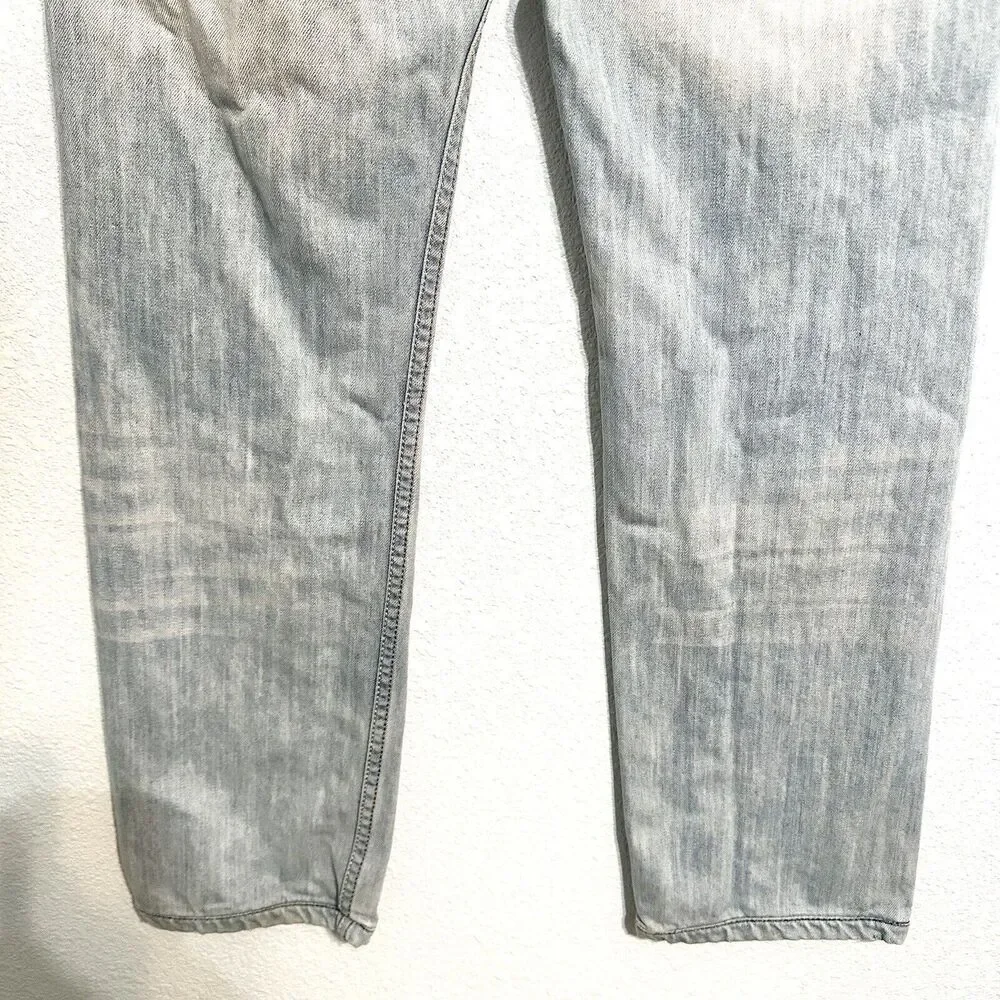 Diesel Adidas Jeans Viker Ad Tag Size 29x34 Actual 30x29 Distressed Blue Denim - Picture 6 of 16